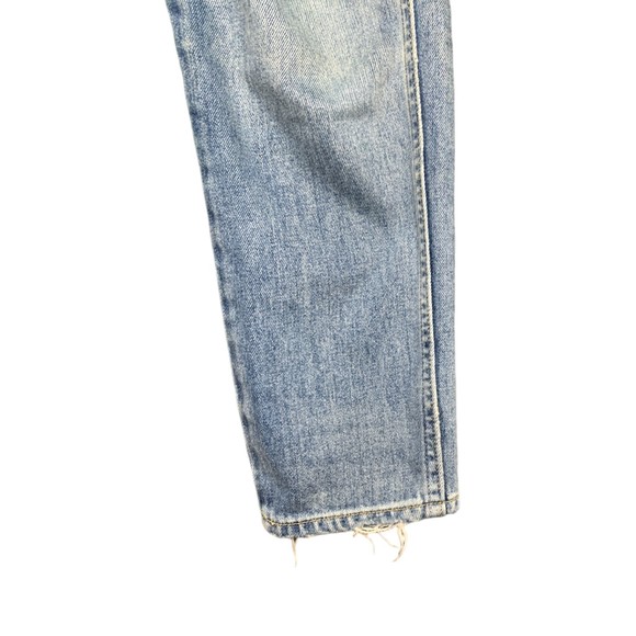 AMO Women Ace Starboard Destroy Ankle Jeans Size 27 Cotton Button Fly - Picture 10 of 13